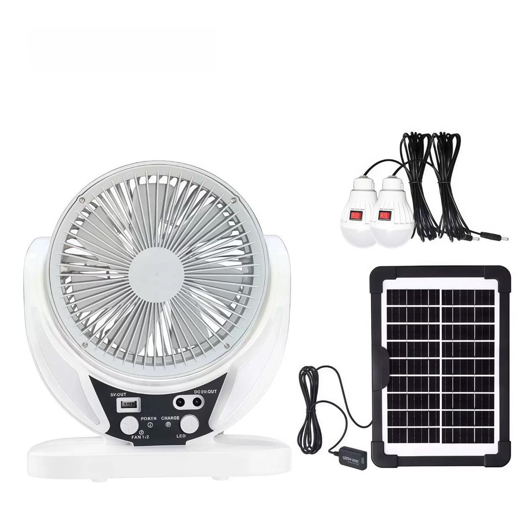 4-in-1 Rechargeable Solar Fan
