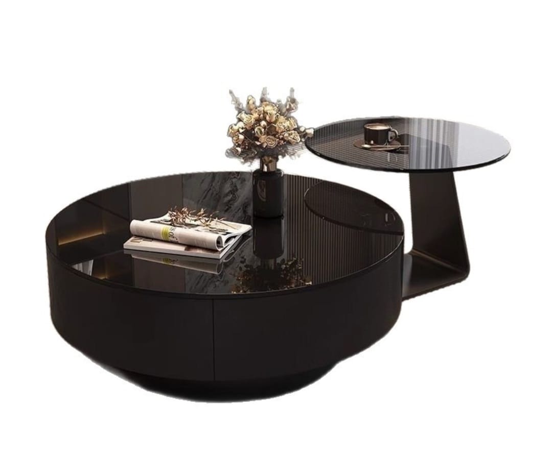 2 in 1 Glass Luxury Center Table.